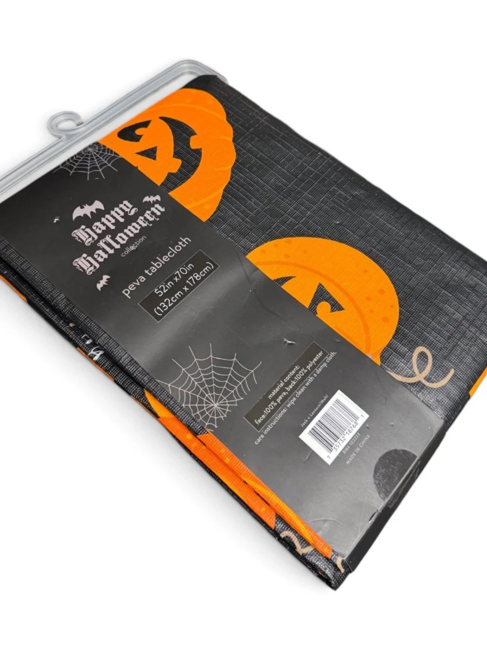 NWT Halloween Jack O Lantern Tablecloth 52x70
